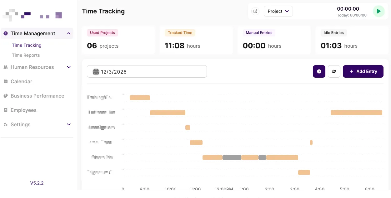 Time Tracking Application